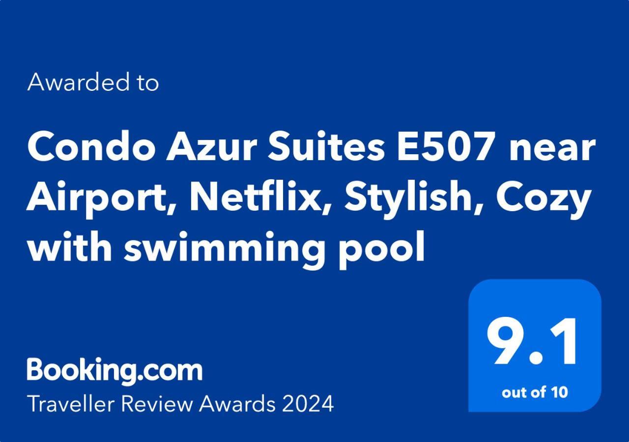 Condo Azur Suites E507 Near Airport, Netflix, Stylish, Cozy With Swimming Pool 麦克坦 外观 照片